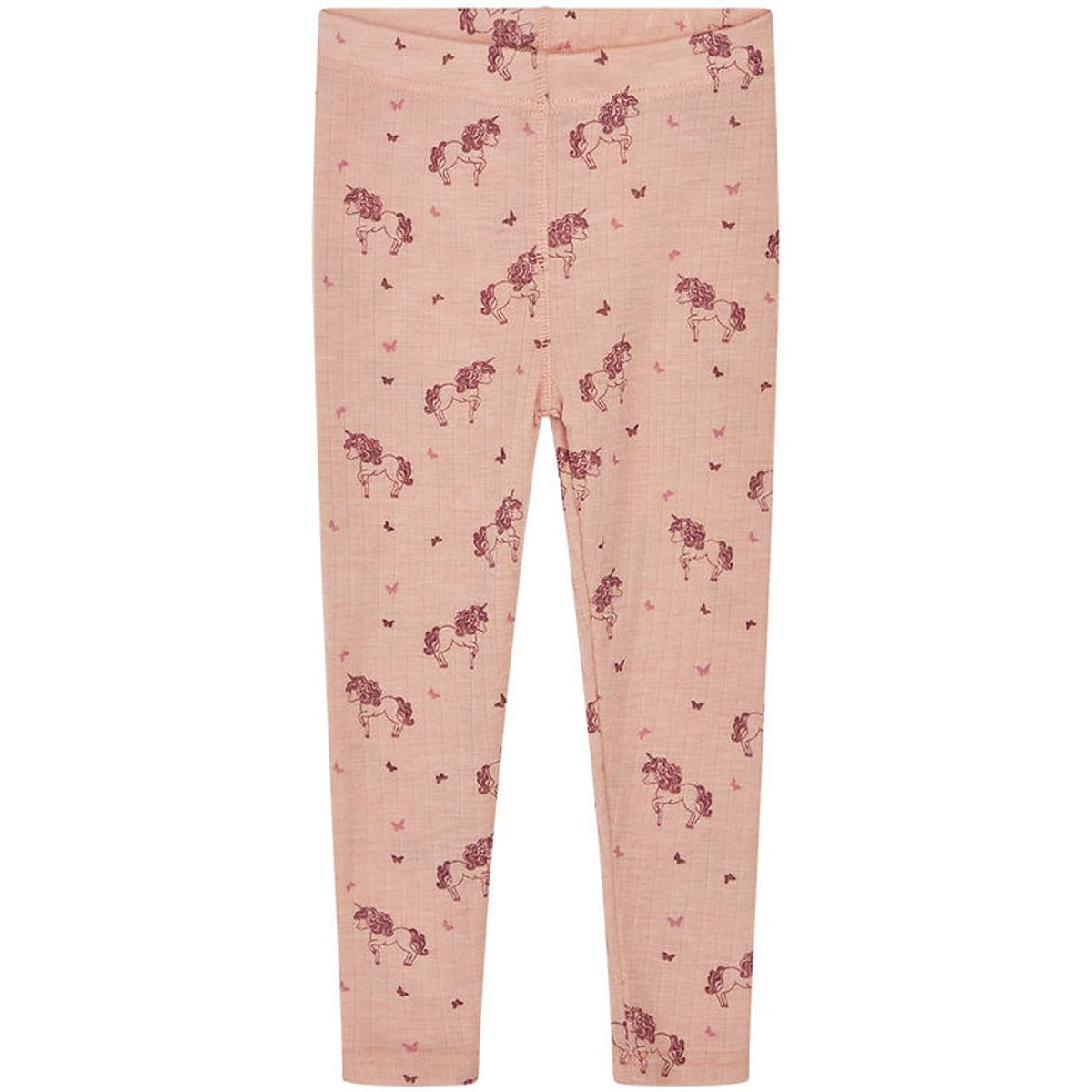 Hust and Claire Leggings - Uld/Tencel - Rib - Locel - Rose Cloud