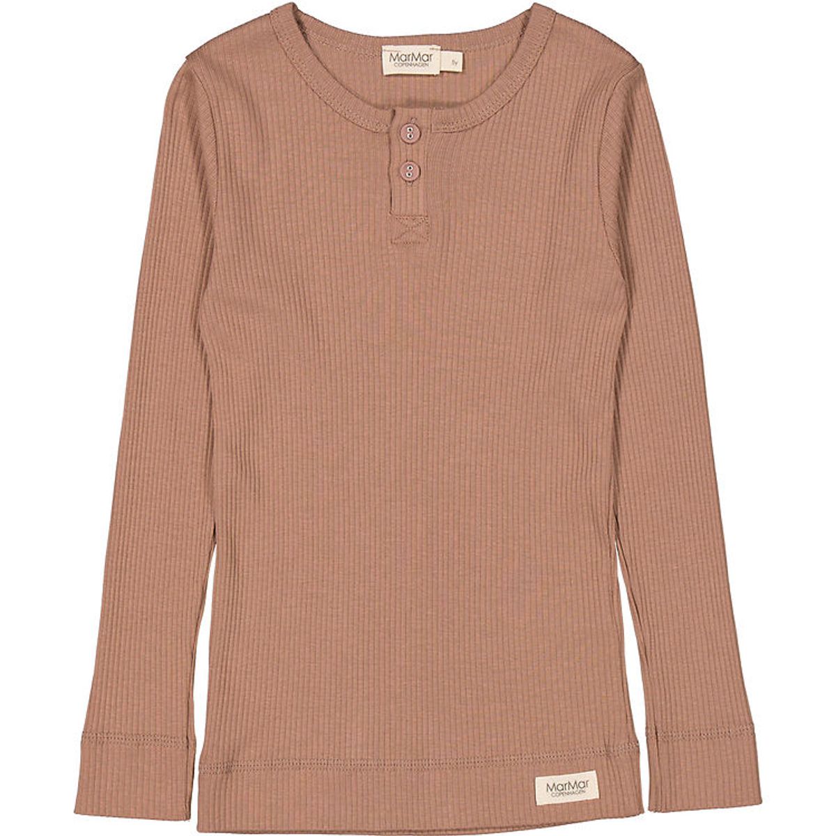 MarMar Bluse - Rib - Modal - Powder Taupe