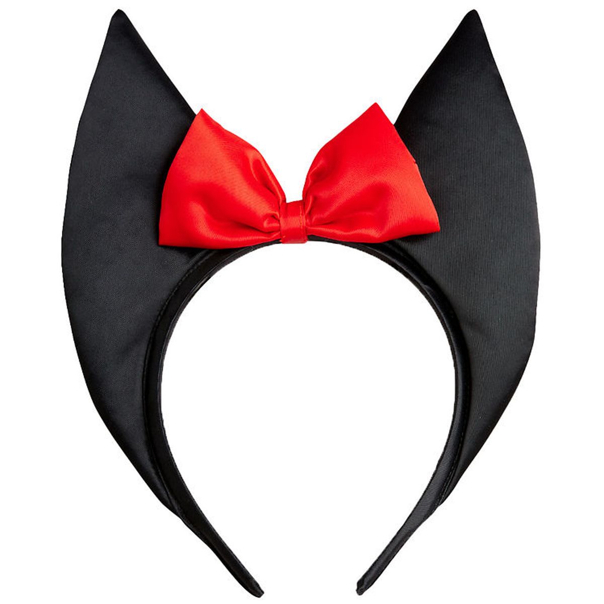 Mini Rodini Hårbøjle - Bat Ears Satin - Sort