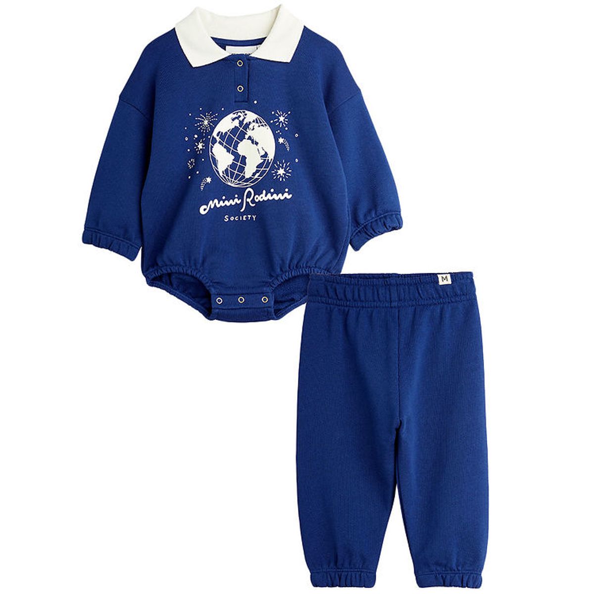 Mini Rodini Sweatsæt - Body/Sweatpants - Society - Blue