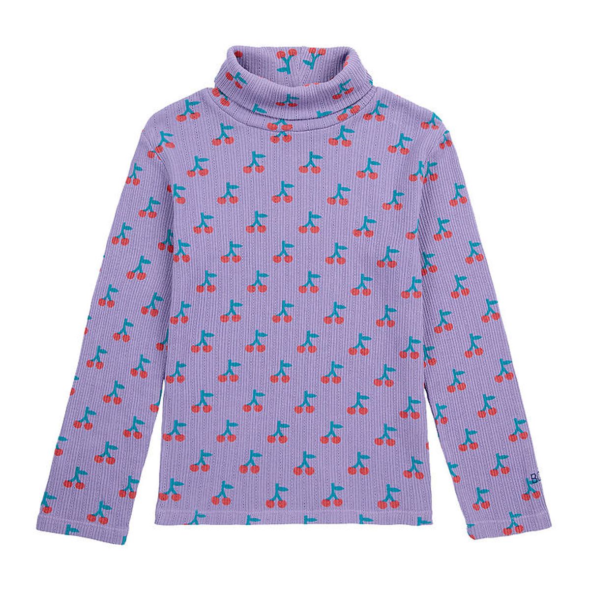 Bobo Choses Bluse - Rib - Cherry All Over - Lavender