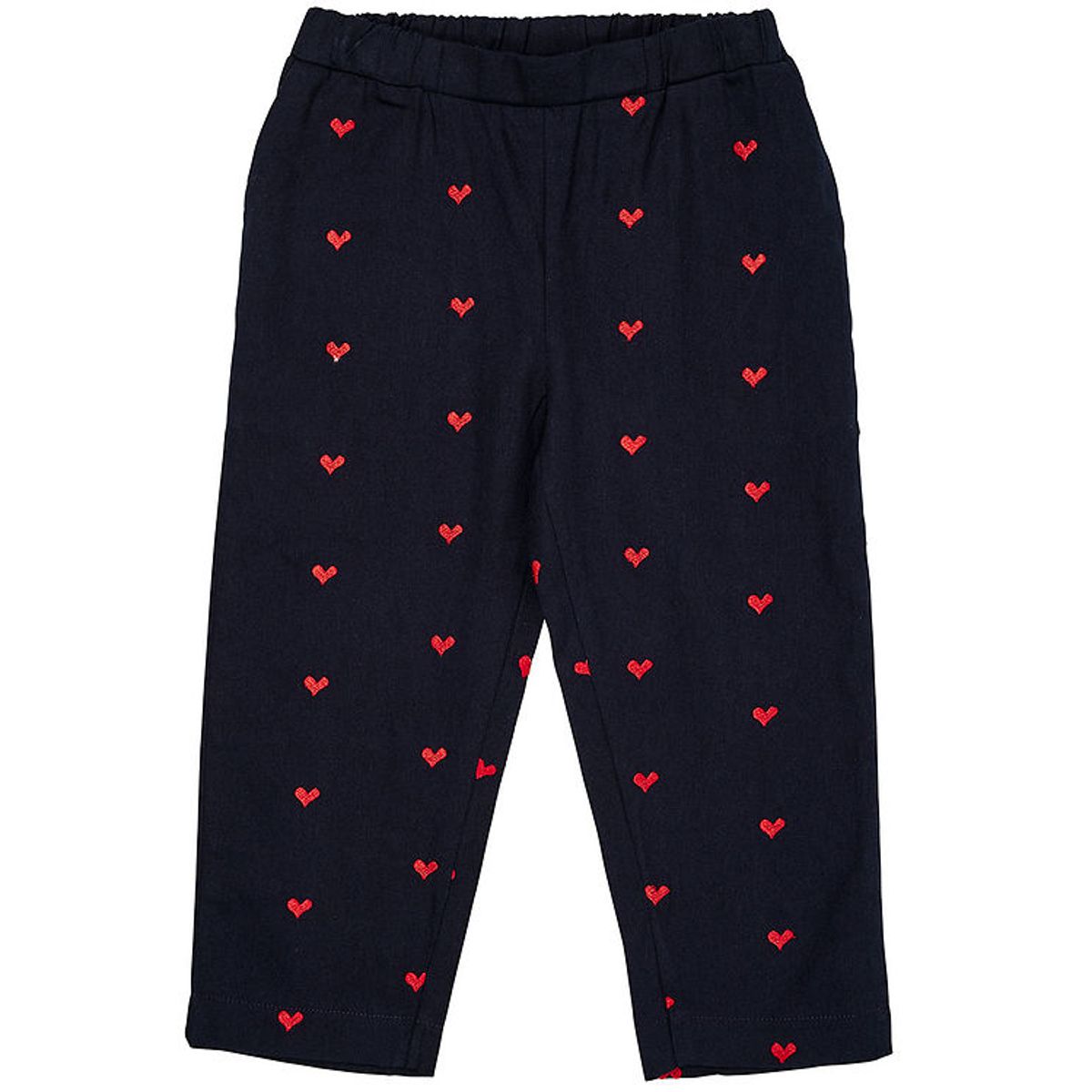 Copenhagen Colors Bukser - Navy/Red Hearts