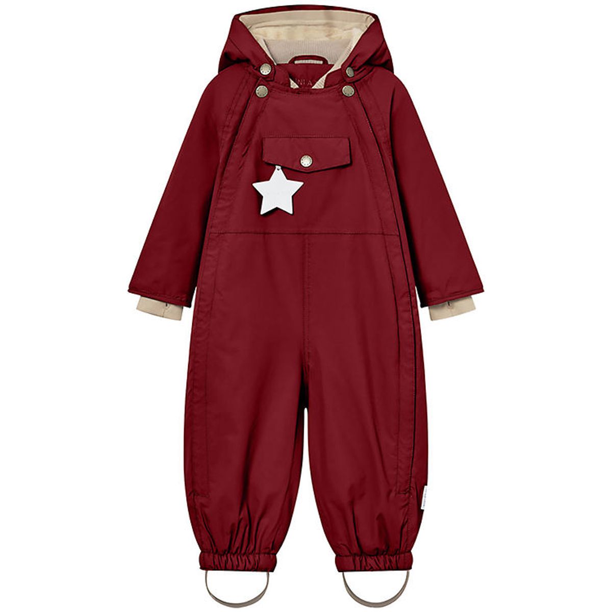 Mini A Ture Flyverdragt - Wisti Fleece - Red Merlot