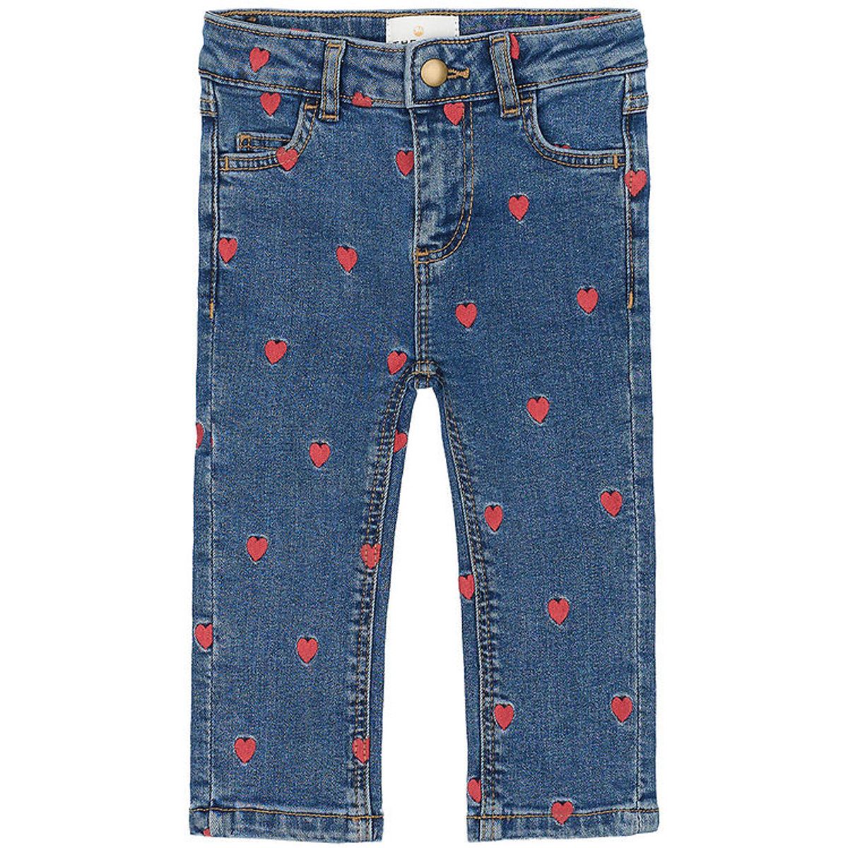 The New Jeans - TnsLovia - Medium Blue/Rød m. Hjerter