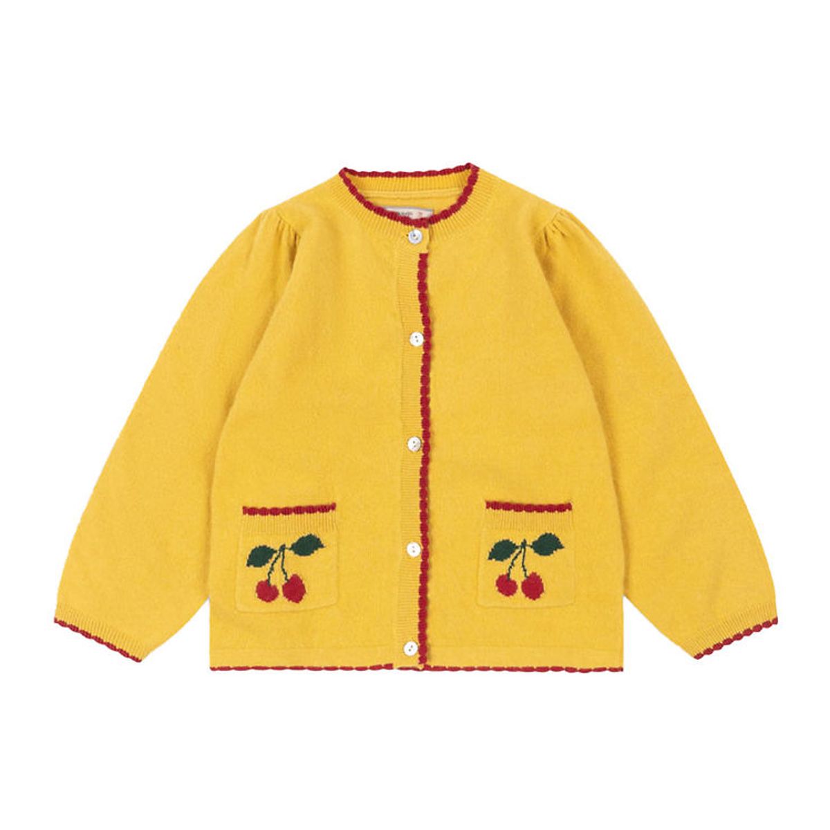 Konges Sløjd Cardigan - Bomuld/Uld - Alexa - Yolk Yellow