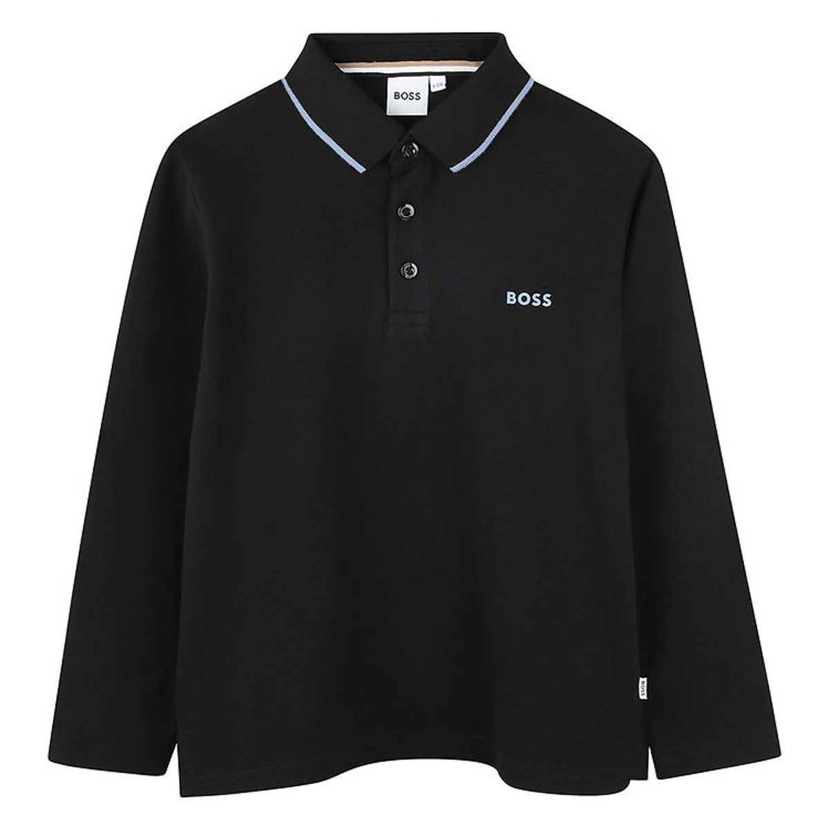 BOSS Polobluse - Sort m. Blå