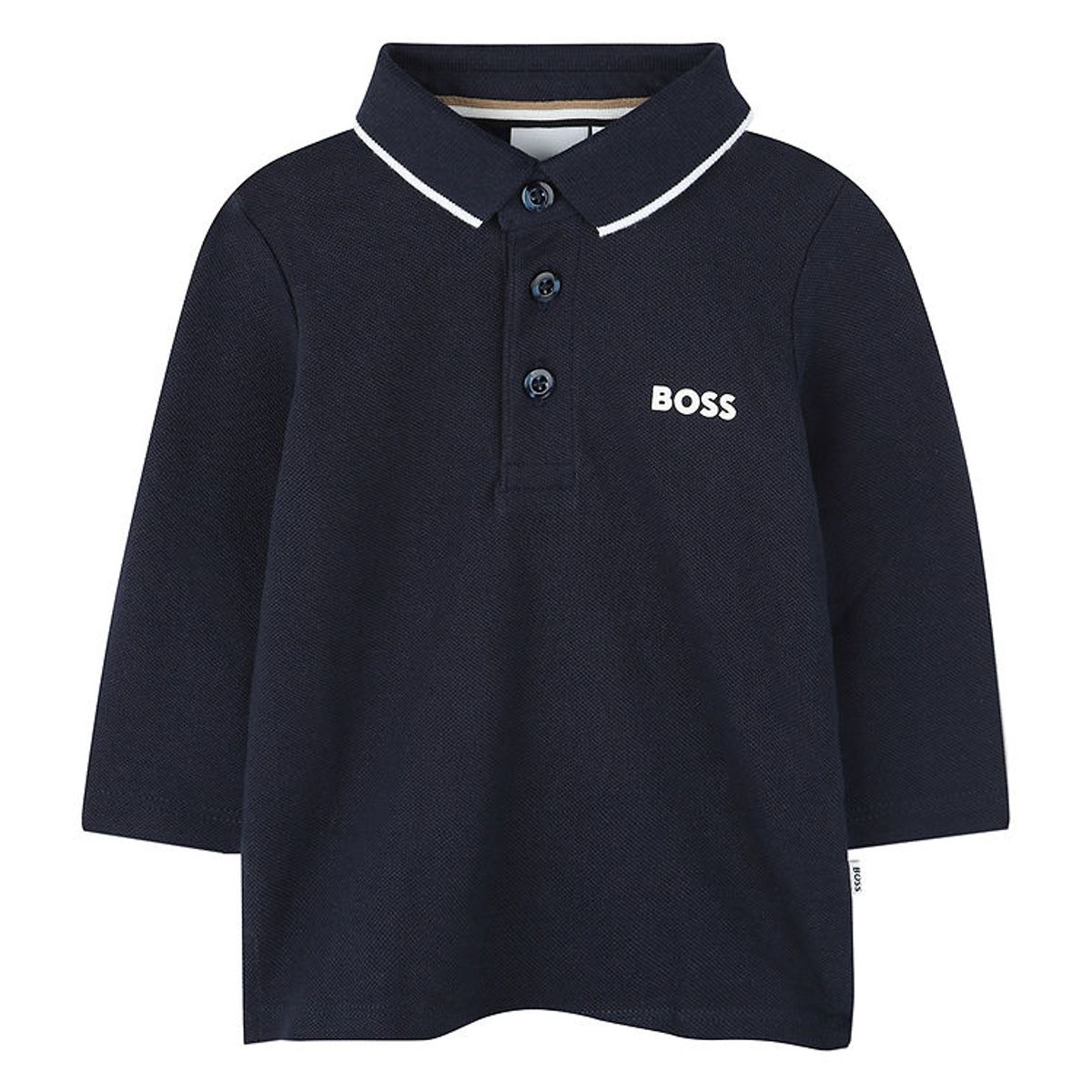 BOSS Polobluse - Navy m. Hvid