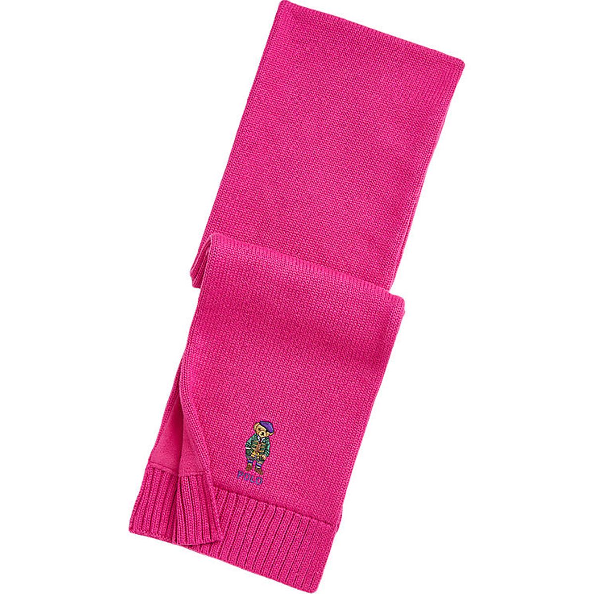 Polo Ralph Lauren Halstørklæde m. Fleece - Strik - Pink