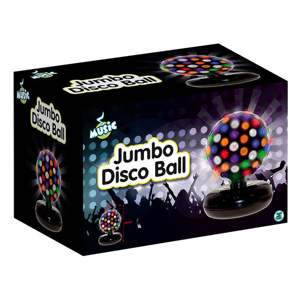 Music Diskokugle - Jumbo - 26,5 cm