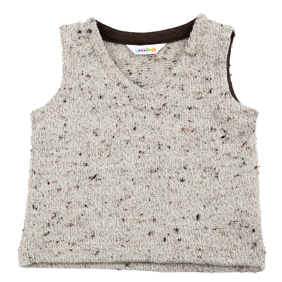 Joha Vest - Strik - Uld - Beige