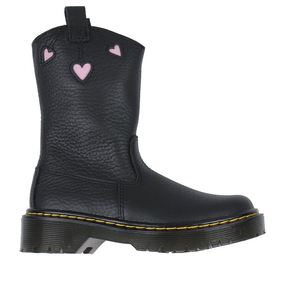 Dr. Martens Støvler - Bex Heart P-O - Sort/Rosa