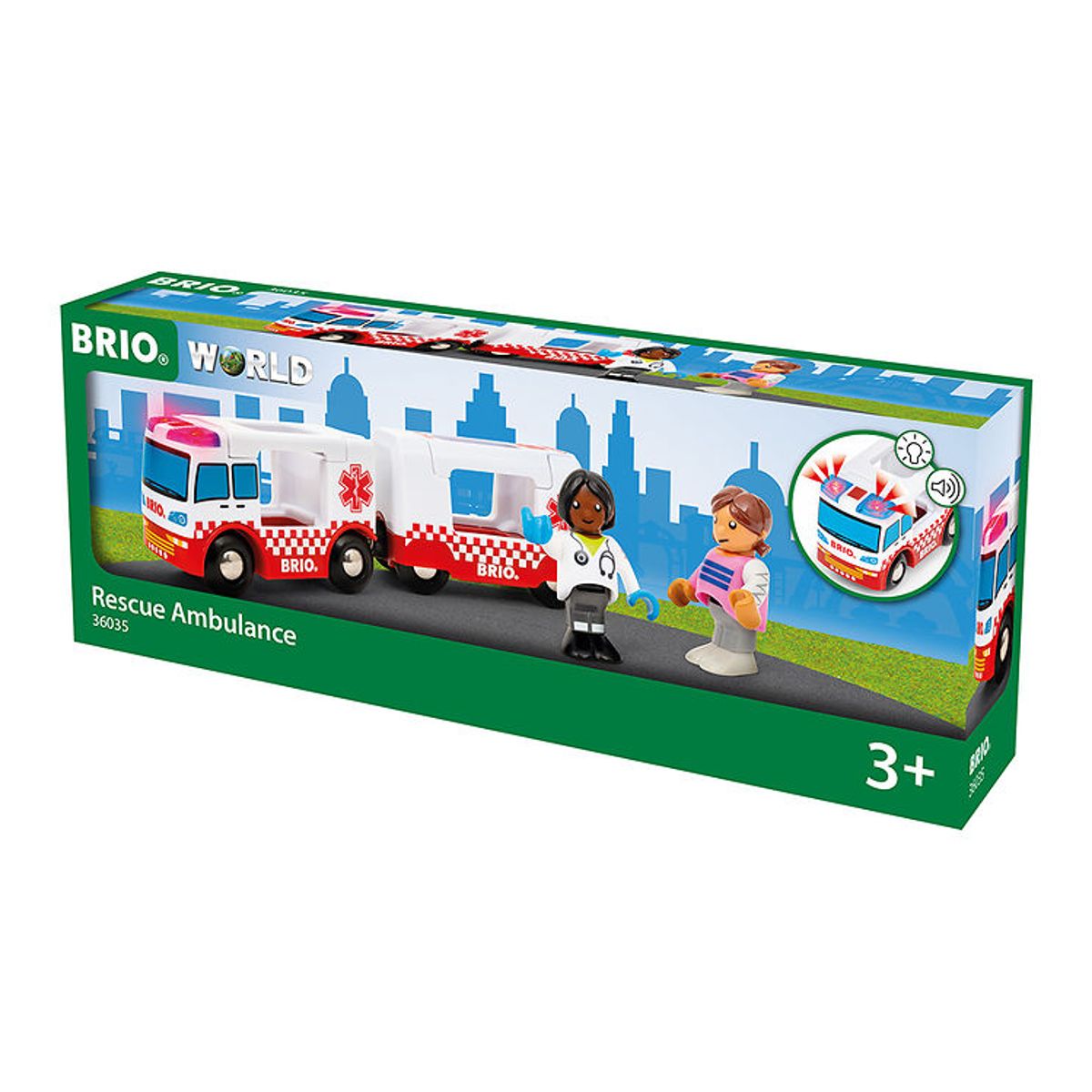 BRIO World Redningsambulance - 2 Dele - 36035