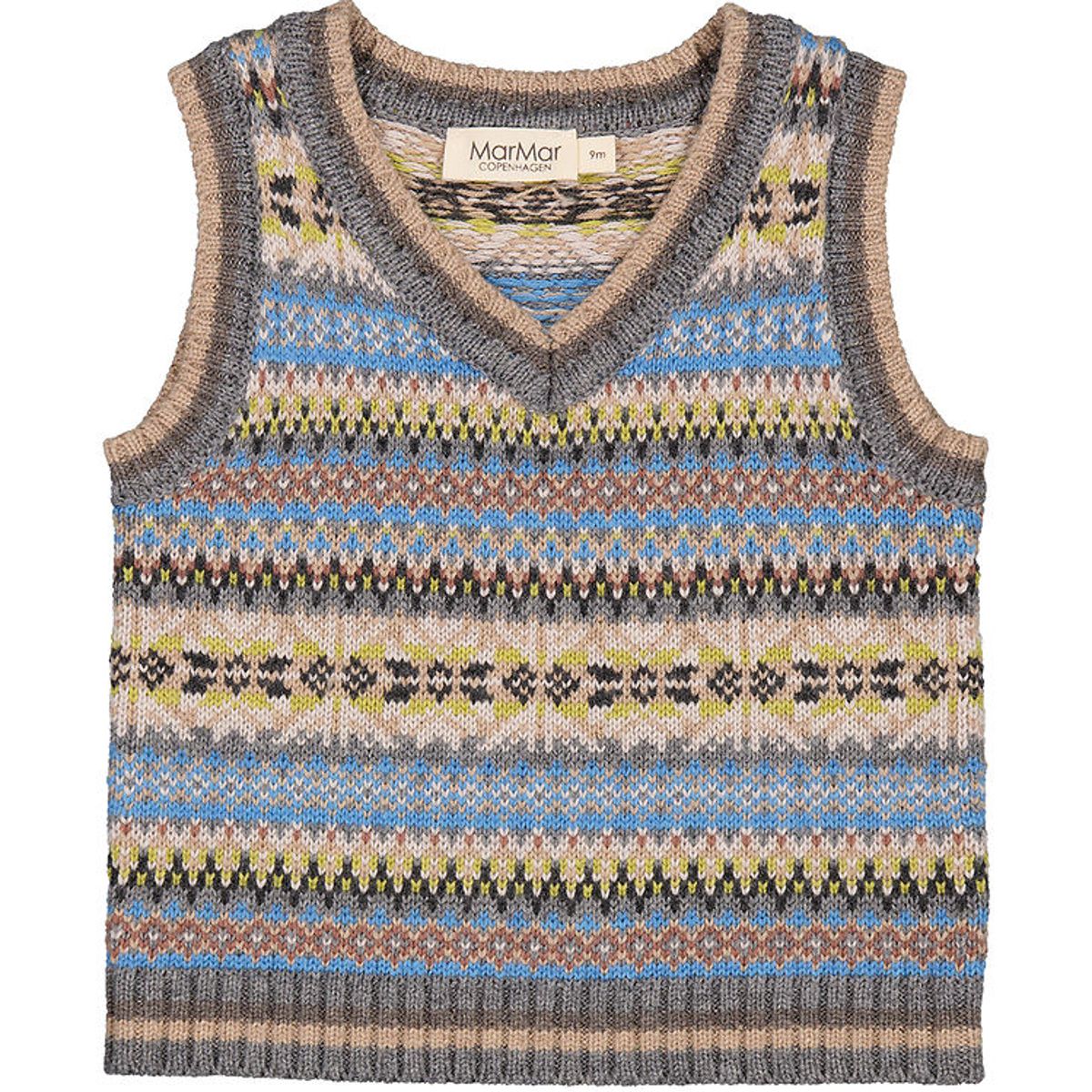 MarMar Vest - Strik - Uld - Taj B - Fair Isle