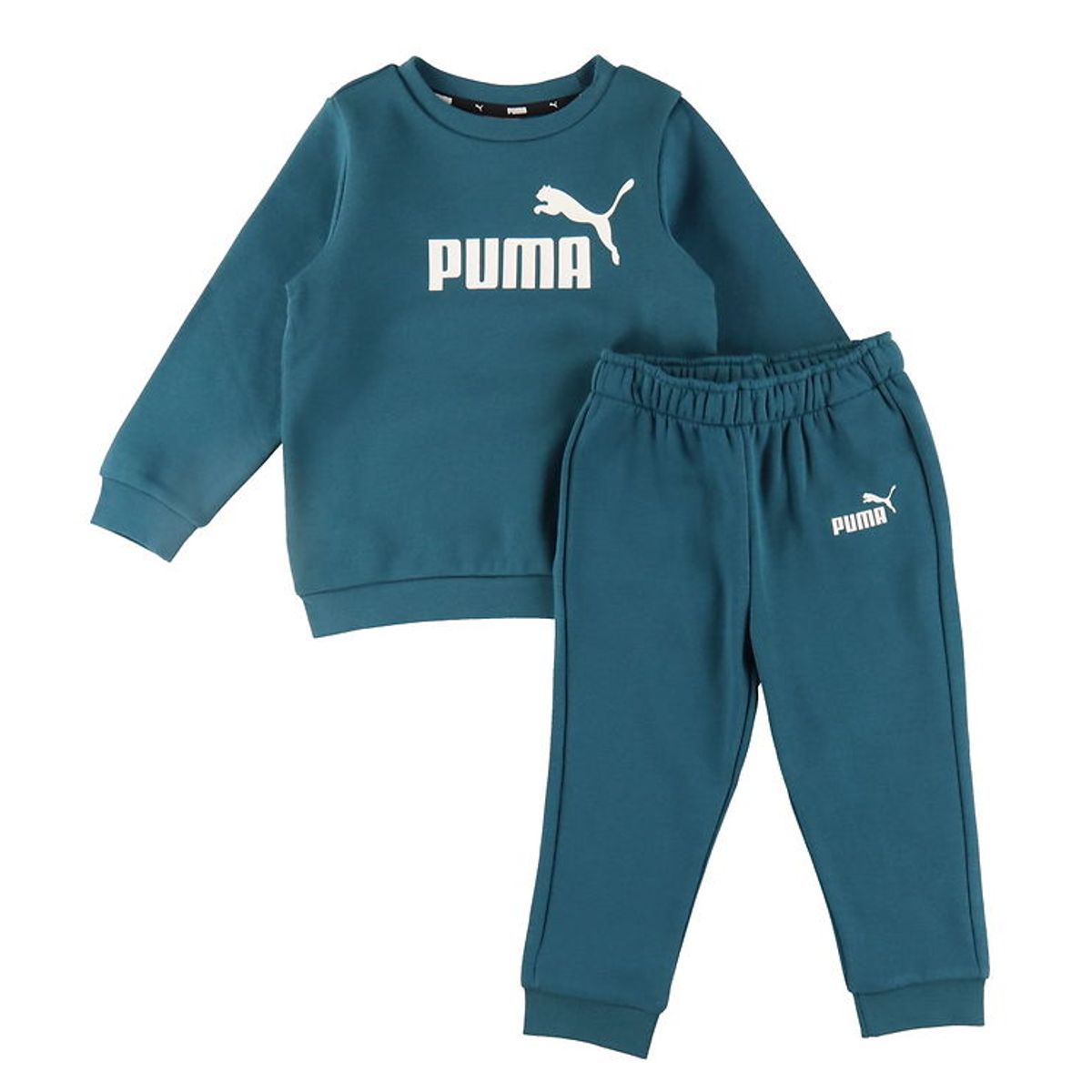 Puma Træningssæt - Minicats ESS Crew Jogger - Cold Green