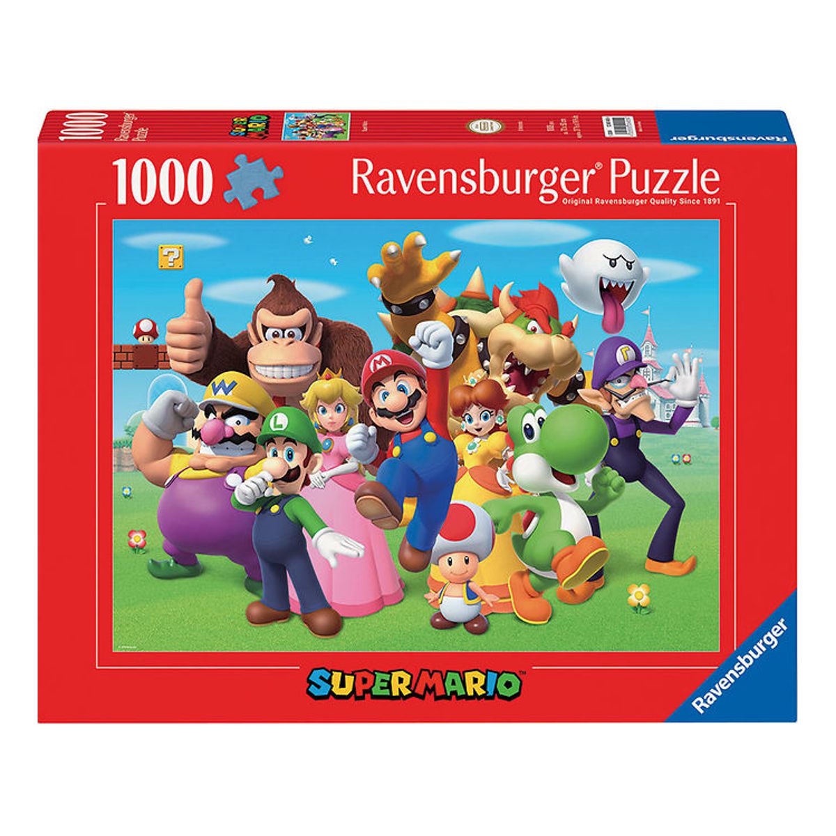 Ravensburger Puslespil - 1000 Brikker - Super Mario