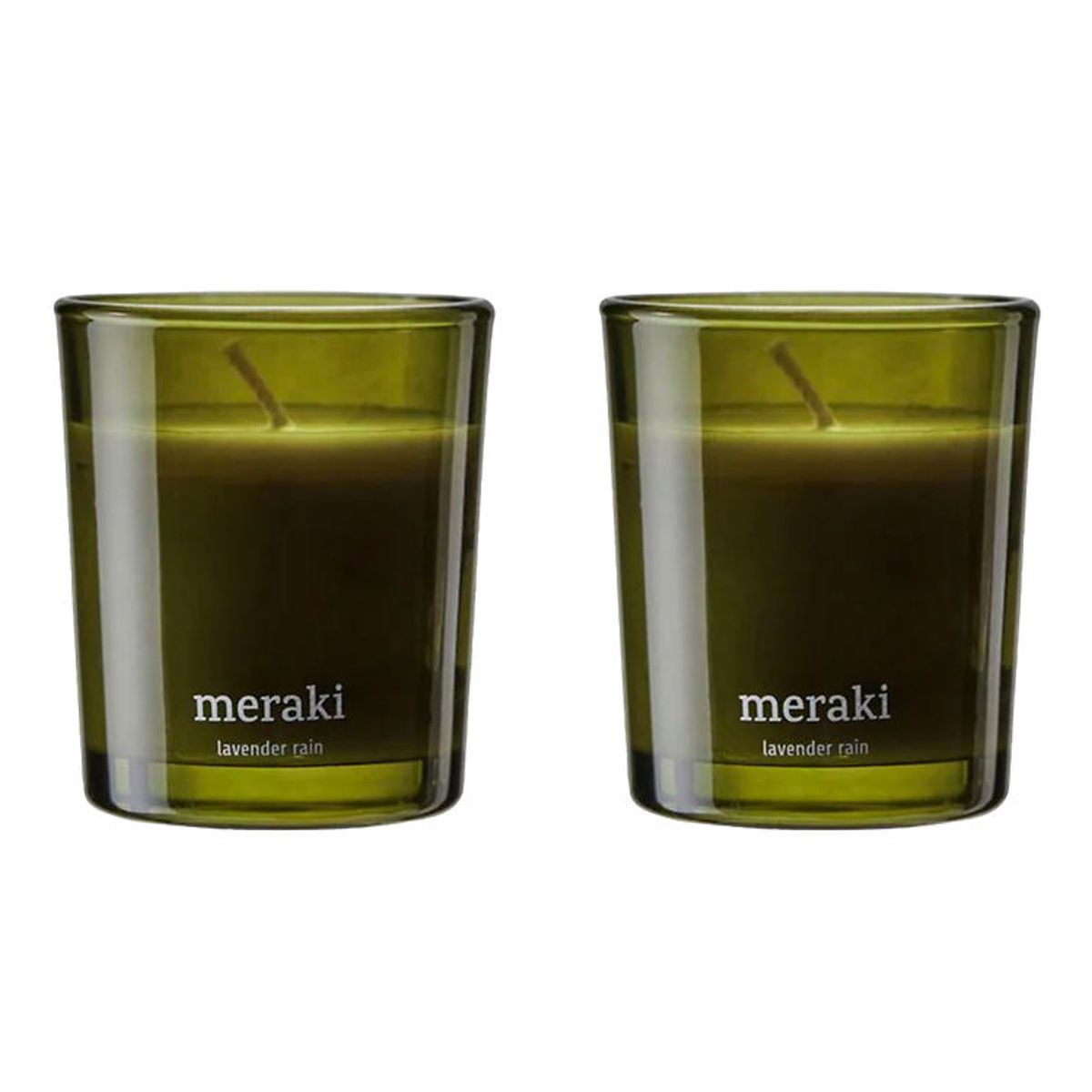 Meraki Duftlys - 2-pak - 2x60g - Oud Leaf