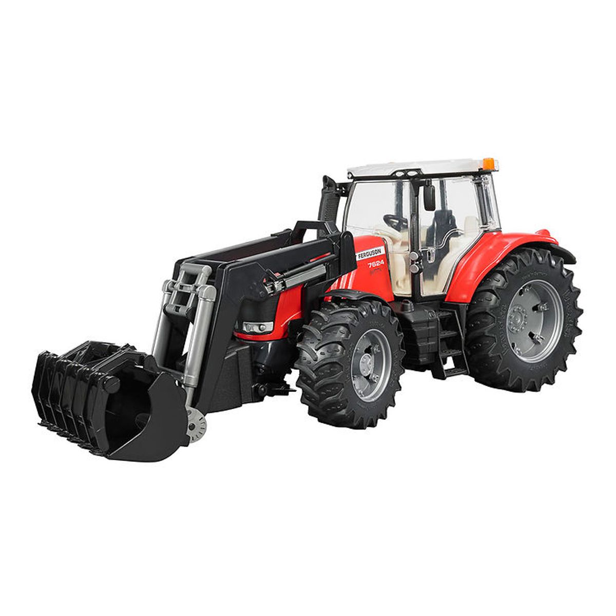 Bruder Traktor - Massey Ferguson 7624 m. Frontlæsser - 03047