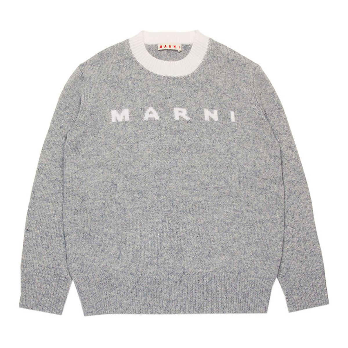 Marni Bluse - Uld - Gråmeleret m. Hvid