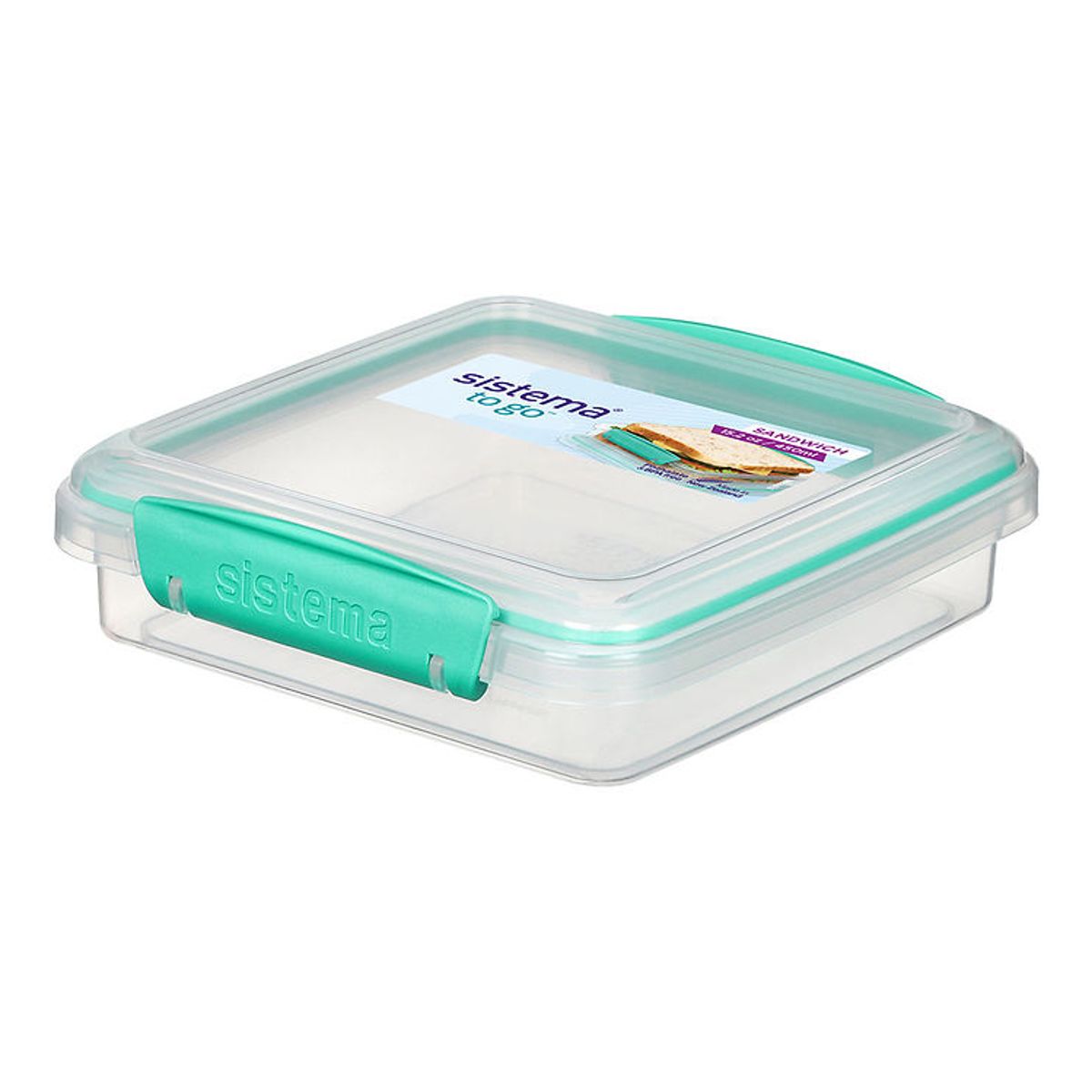 Sistema Madkasse - Sandwich Box To Go - 450 ml - Turkis