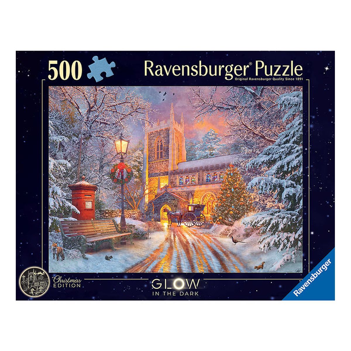 Ravensburger Puslespil - 500 Brikker - Magical Christmas Starlin