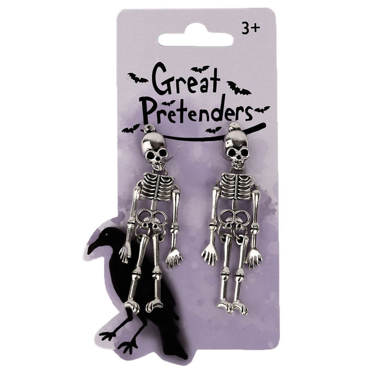 Great Pretenders Øreclips - Spooke Scary Skeleton