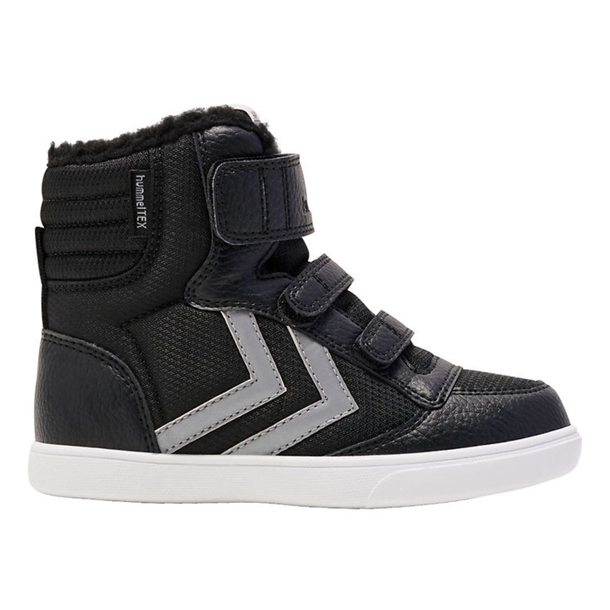 Hummel Vinterstøvler - Stadil Super Poly Mid Tex Jr - Black/Grey