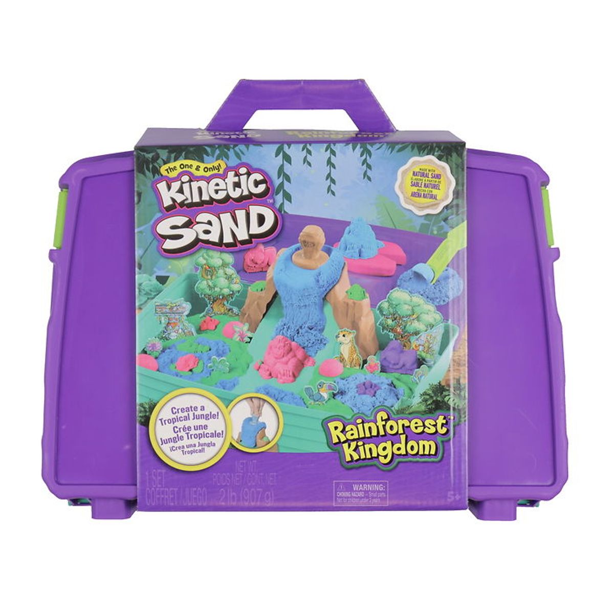 Kinetic Sand Sandsæt - 907 g - Rainforest Kingdom