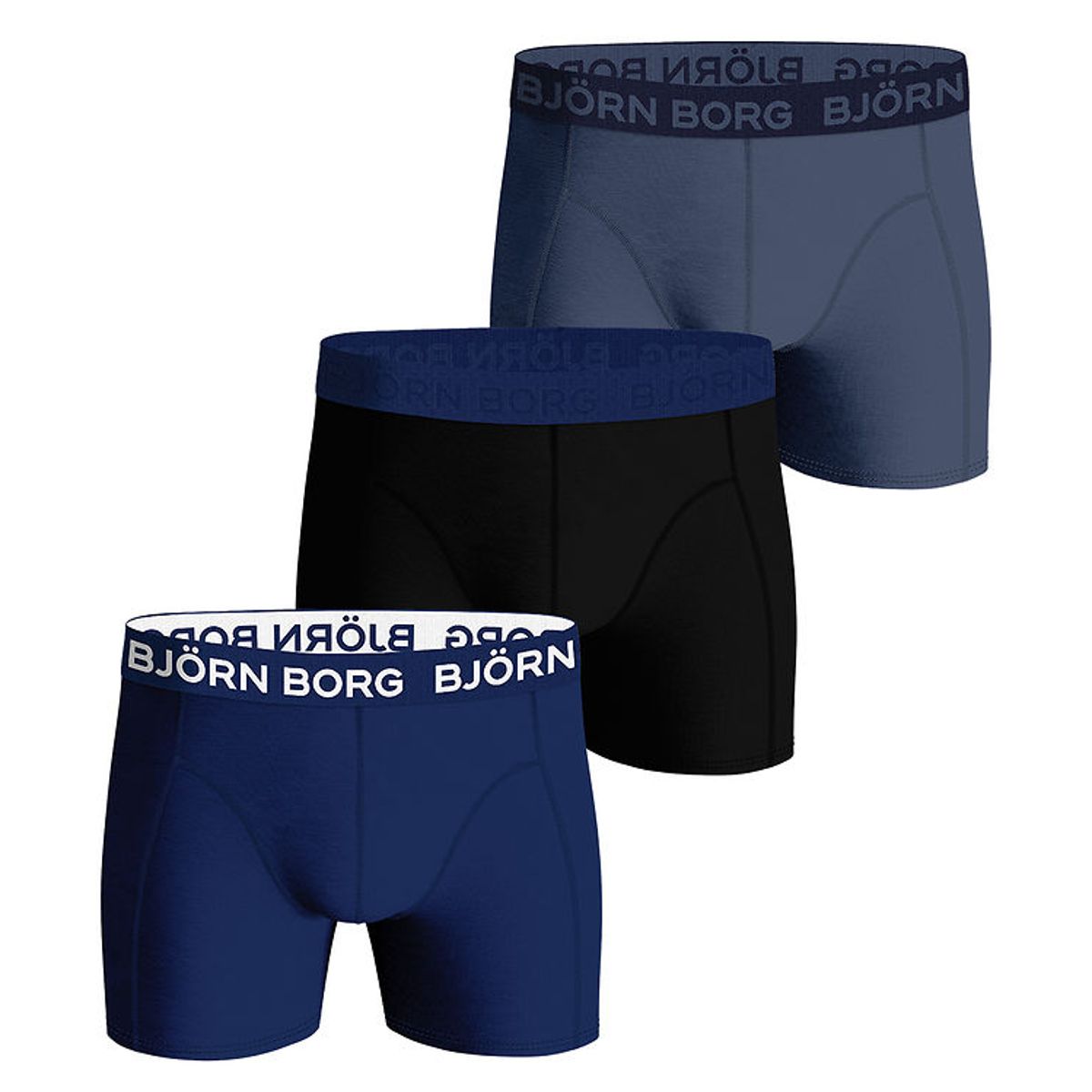 Björn Borg Boxershorts - 3-pak - Sort/Blå