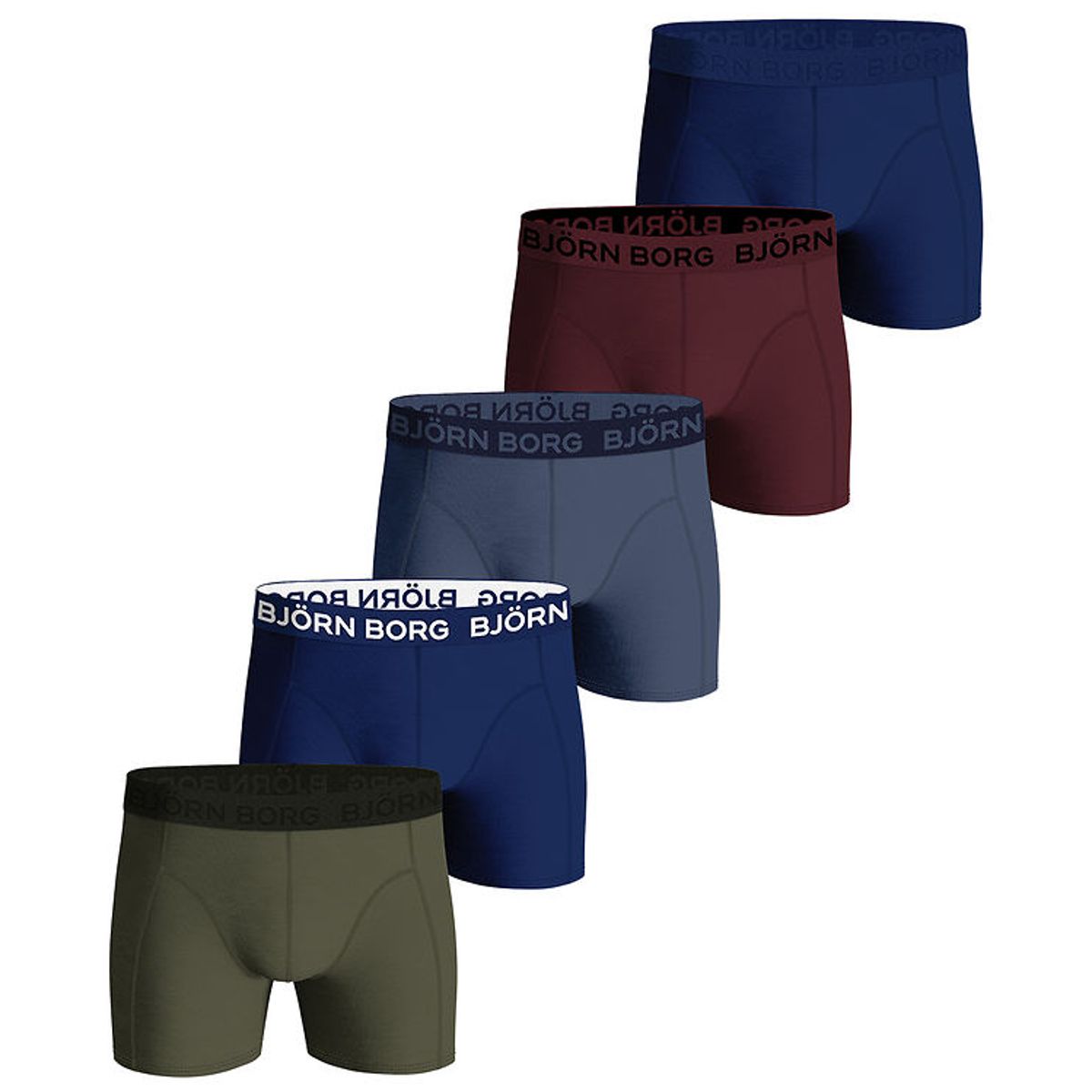 Björn Borg Boxershorts - 5-pak - Blå/Grøn/Rød