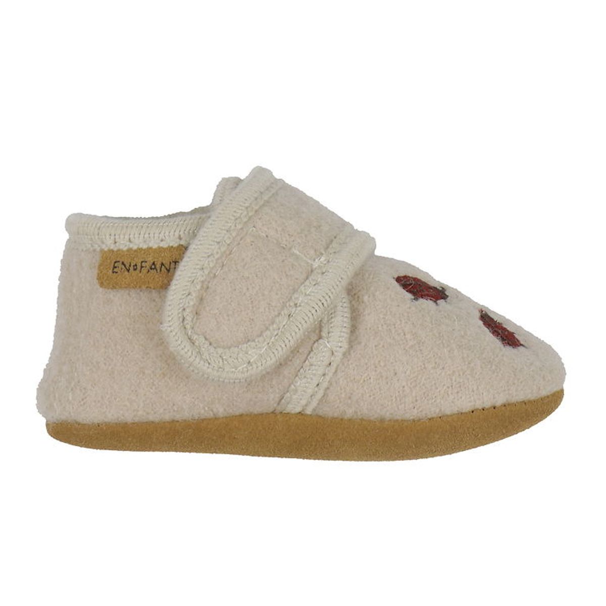 En Fant Hjemmesko - Uld - Wool Slippers W. Embroidery - Moonligh