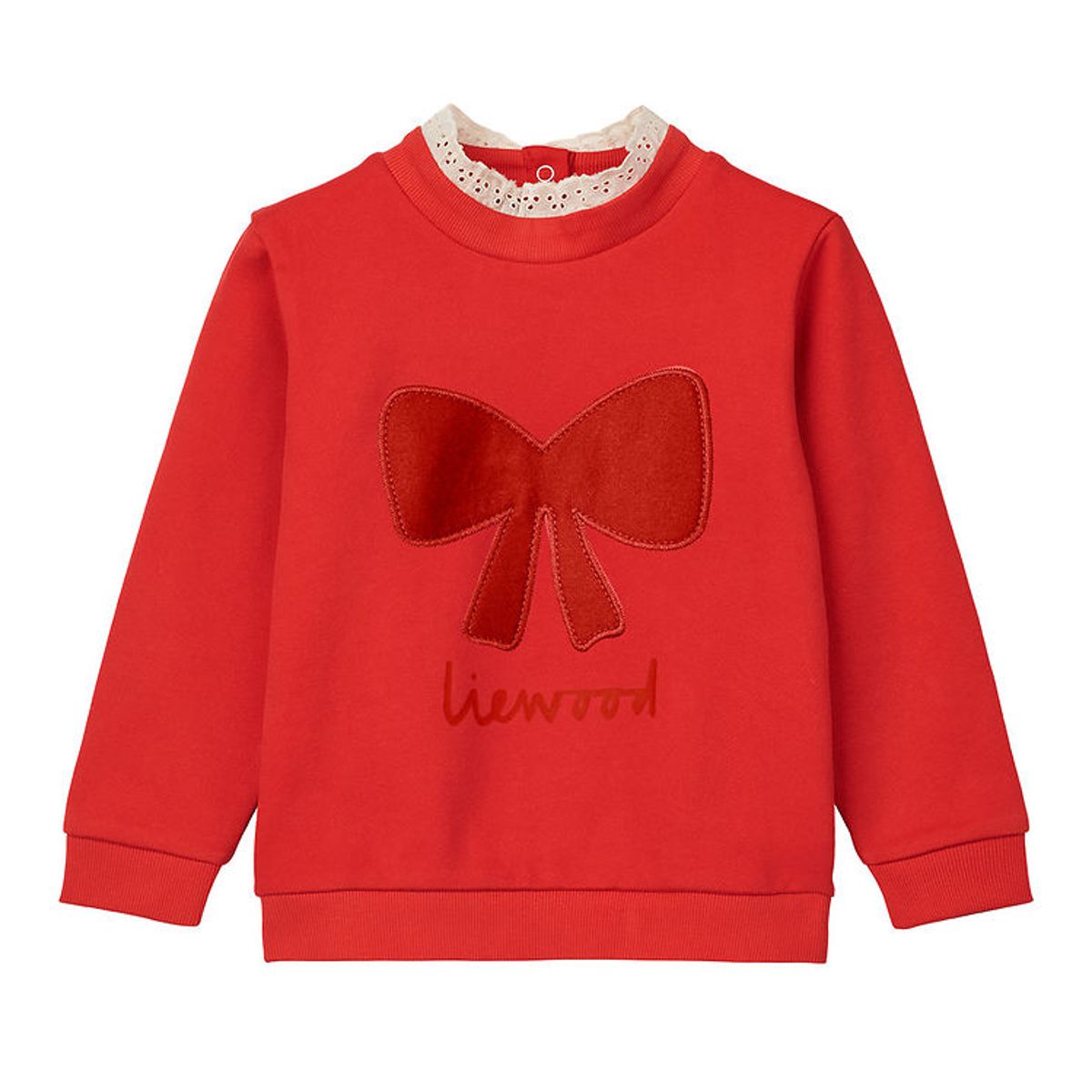 Liewood Sweatshirt - Rakel - Holiday Bow Dark Red/Apple Red