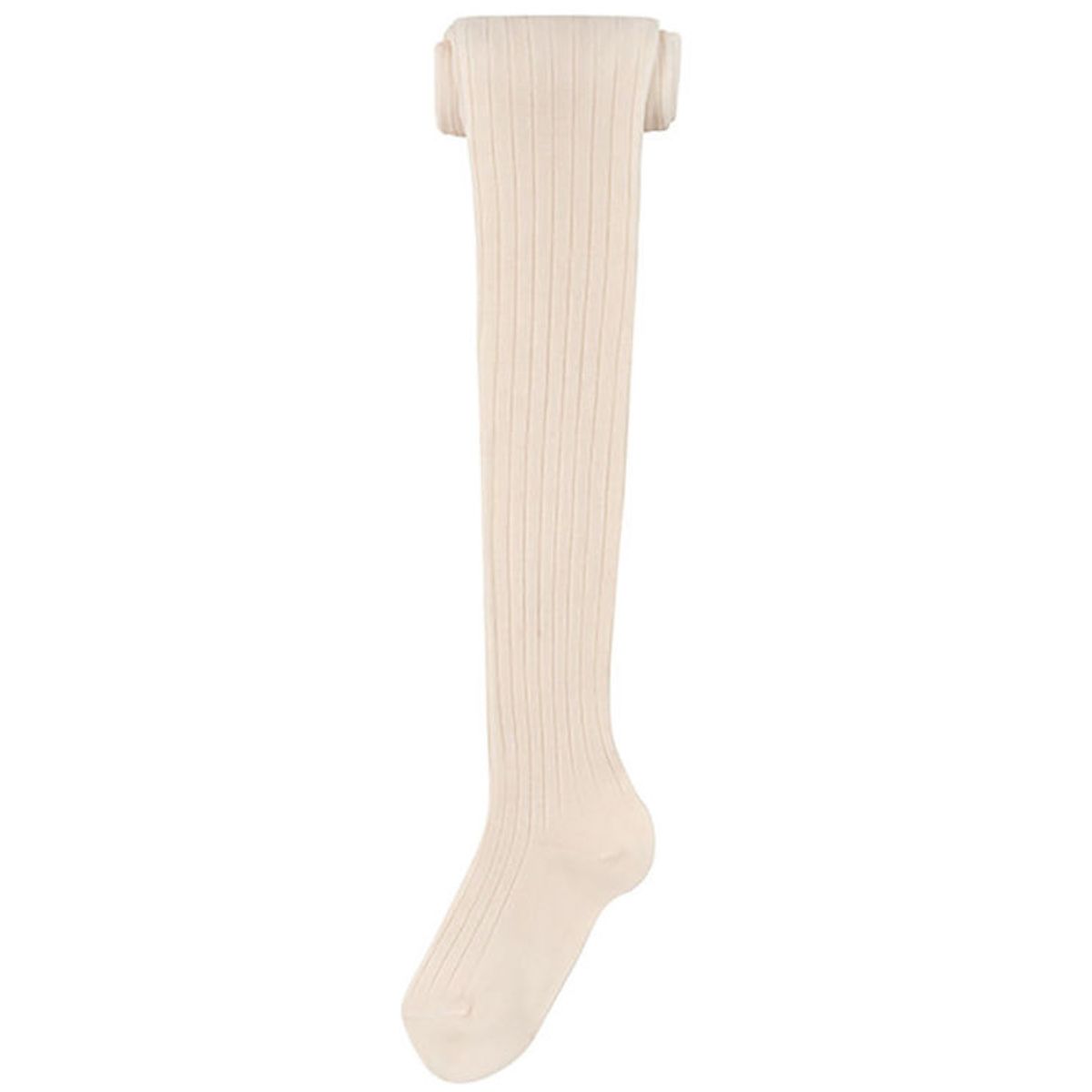 Condor Strømpebukser - Rib - Uld - Beige