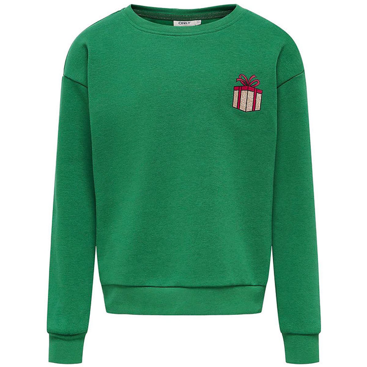 Kids Only Sweatshirt - KogYda - Xmas Life - Green Jacket/Present