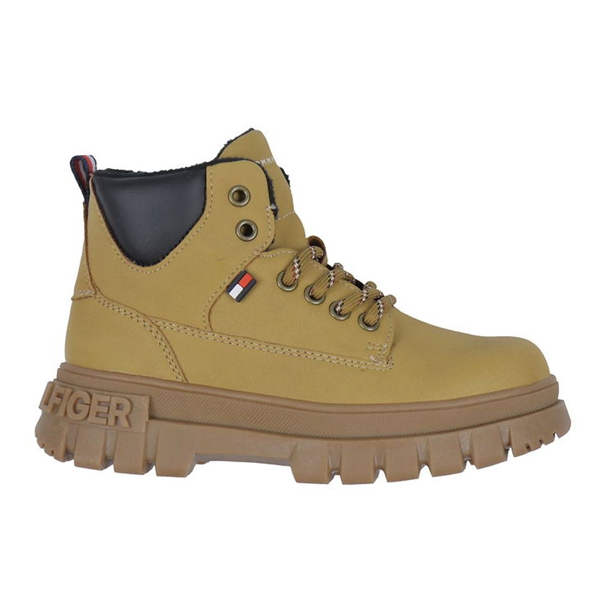 Tommy Hilfiger Støvler - Lace-Up - Ochre