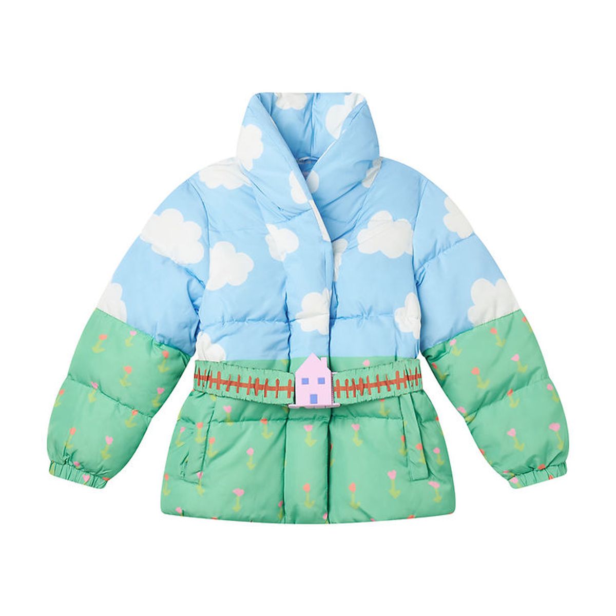 Stella McCartney Kids Dunjakke - Multicolor/Skyer