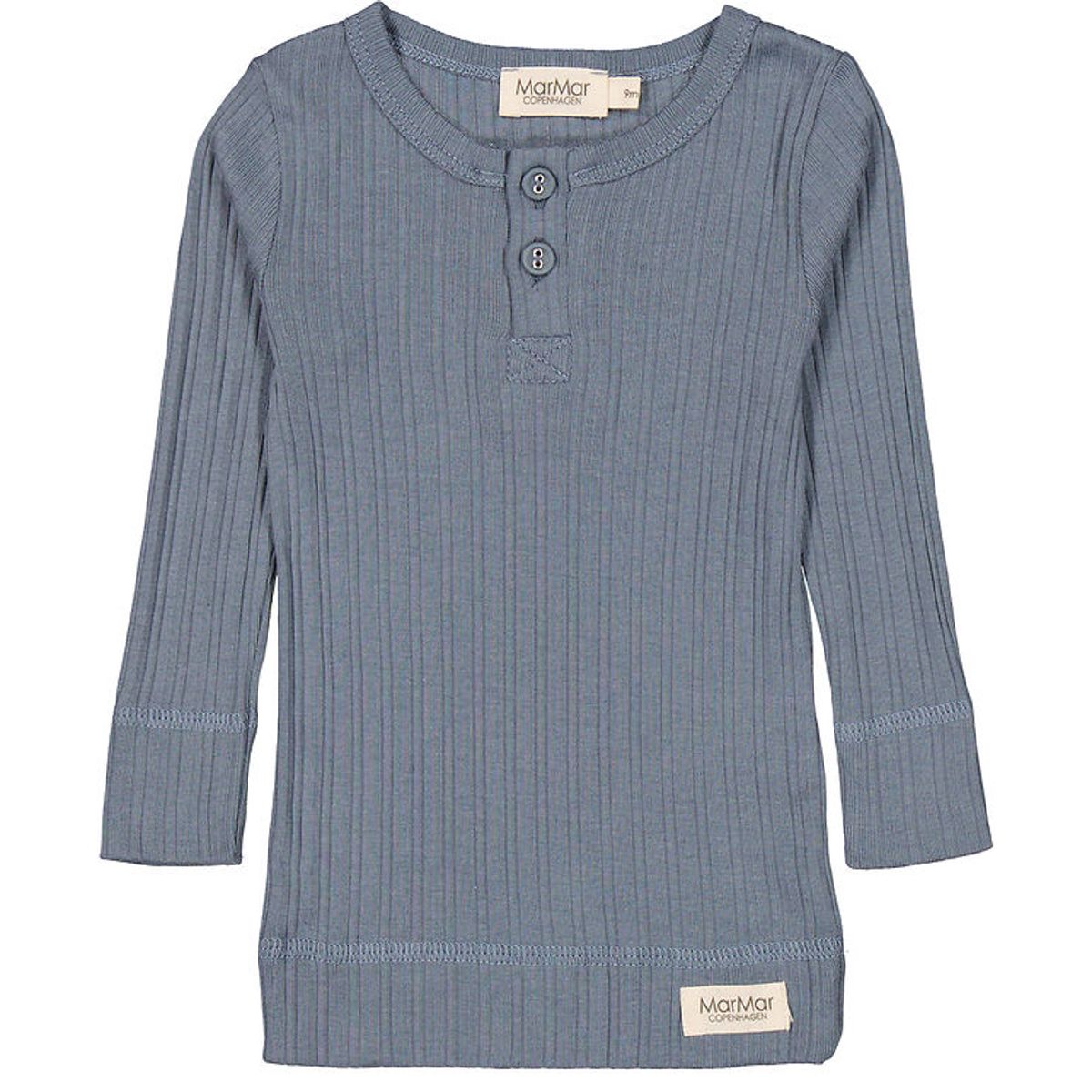 MarMar Bluse - Rib - Modal - Stormy Blue