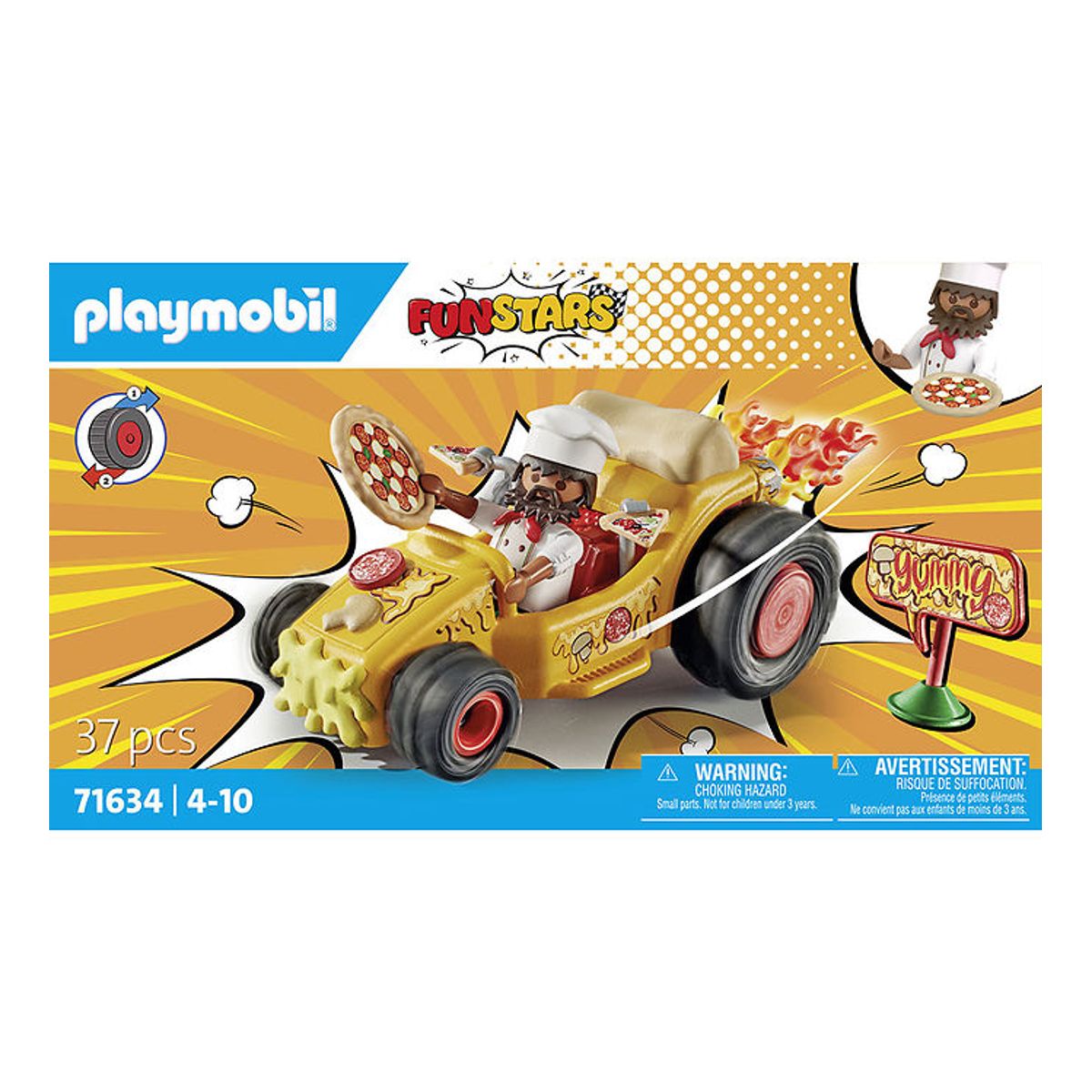 Playmobil Funstars - Racing Pizza - 71634 - 37 Dele