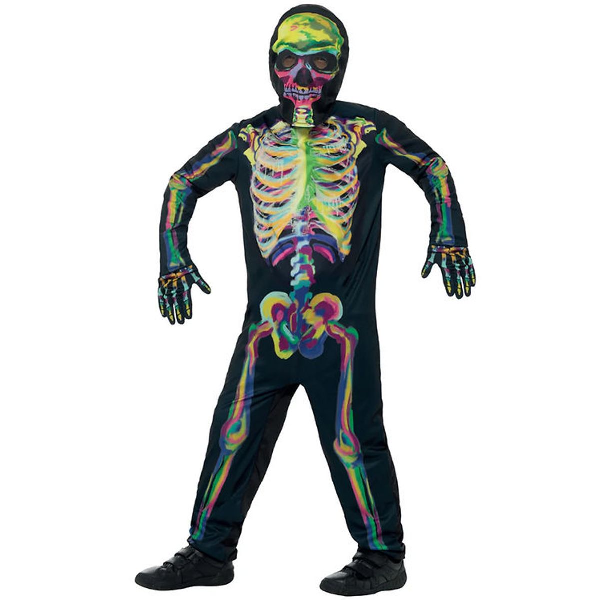 Smiffys Udklædning - Glow In The Dark Skeleton - Multi