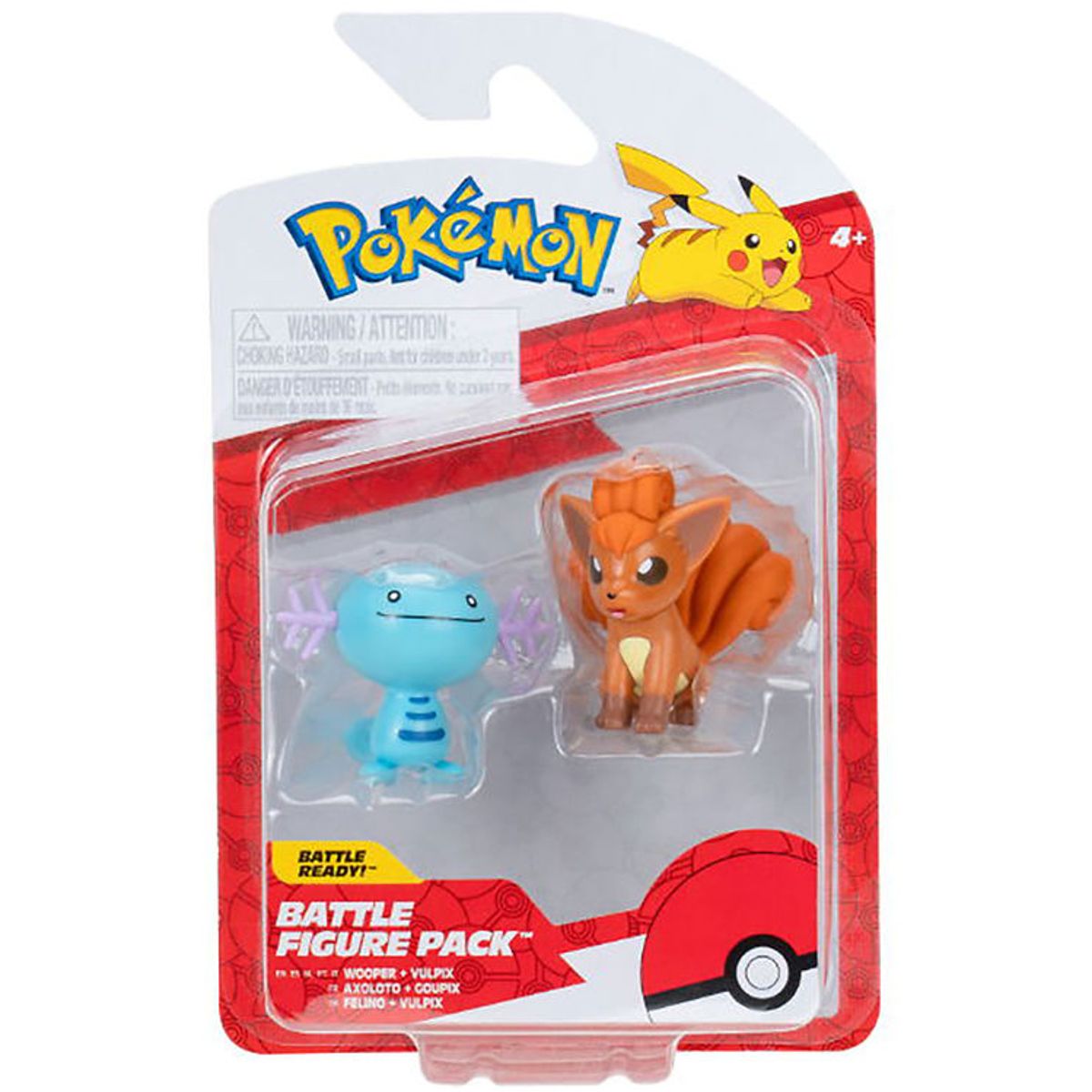 Pokémon Figur - Battle Figure 2-pak - Wooper And Vulpix