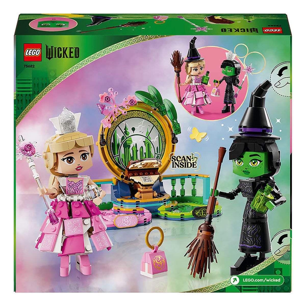 LEGO ® Wicked - Figurer af Elphaba og Glinda 75682 - 558 Dele