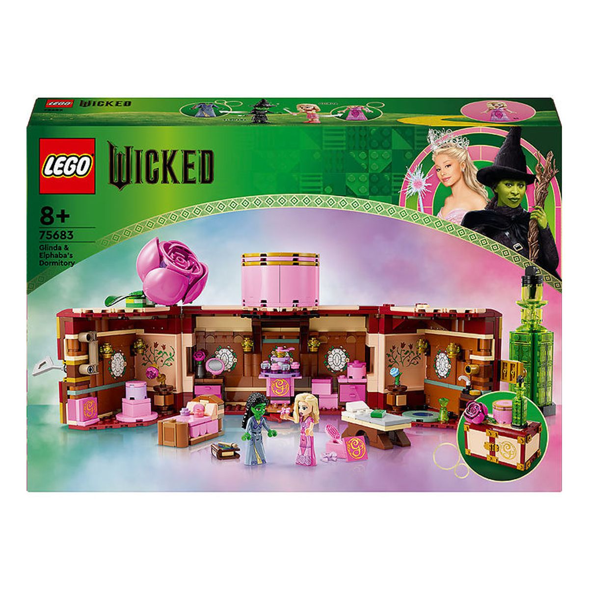 LEGO ® Wicked - Glinda og Elphabas værelse 75683 - 740 Dele