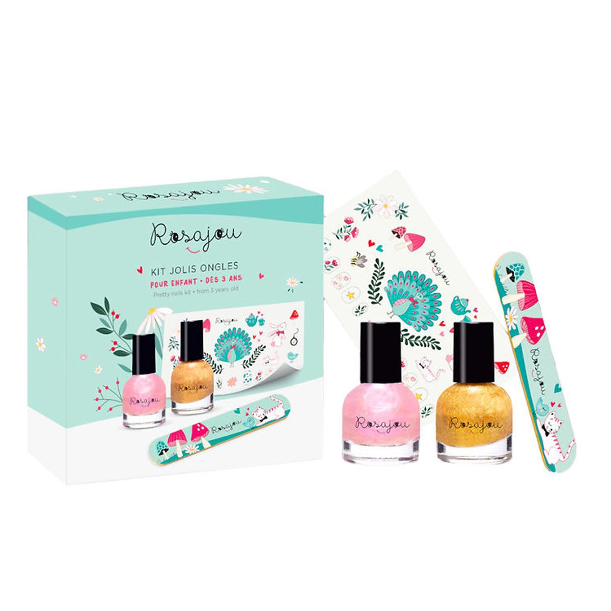 Rosajou Neglesæt - Pretty Nails Kit - Magic/Chéri