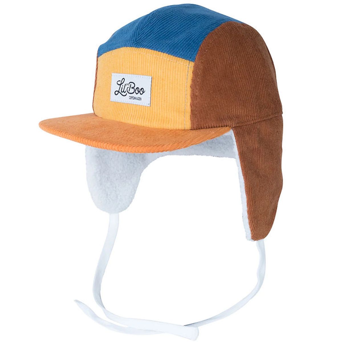 Lil'Boo Copenhagen Kasket - Corduroy - Yellow/Brown/Blue