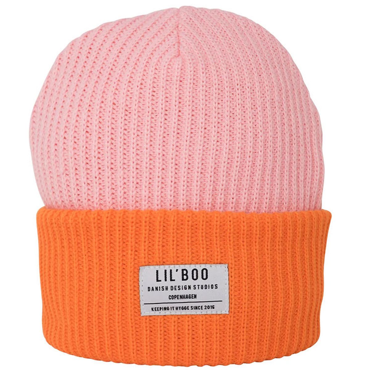 Lil'Boo copenhagen Hue - Strik - Hygge Beanie - Pink/Orange