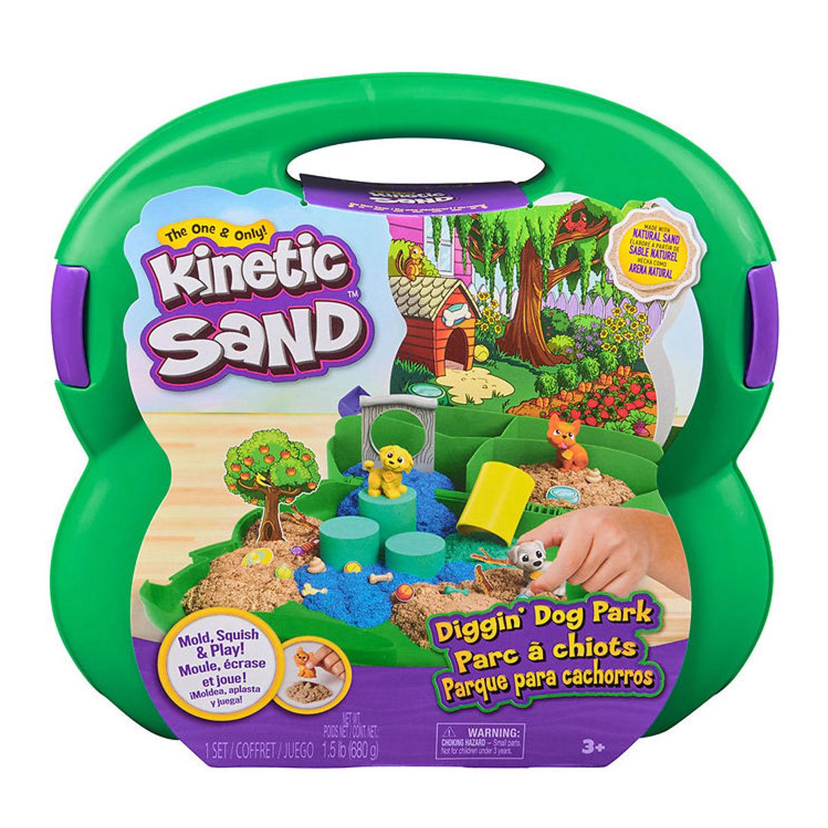 Kinetic Sand - Sandsæt - 680g - Diggin' Dog Park