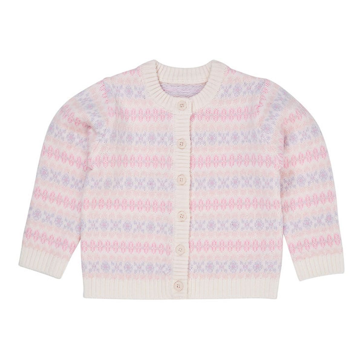 Copenhagen Colors Cardigan - Uld - Strik - Lavender Combi