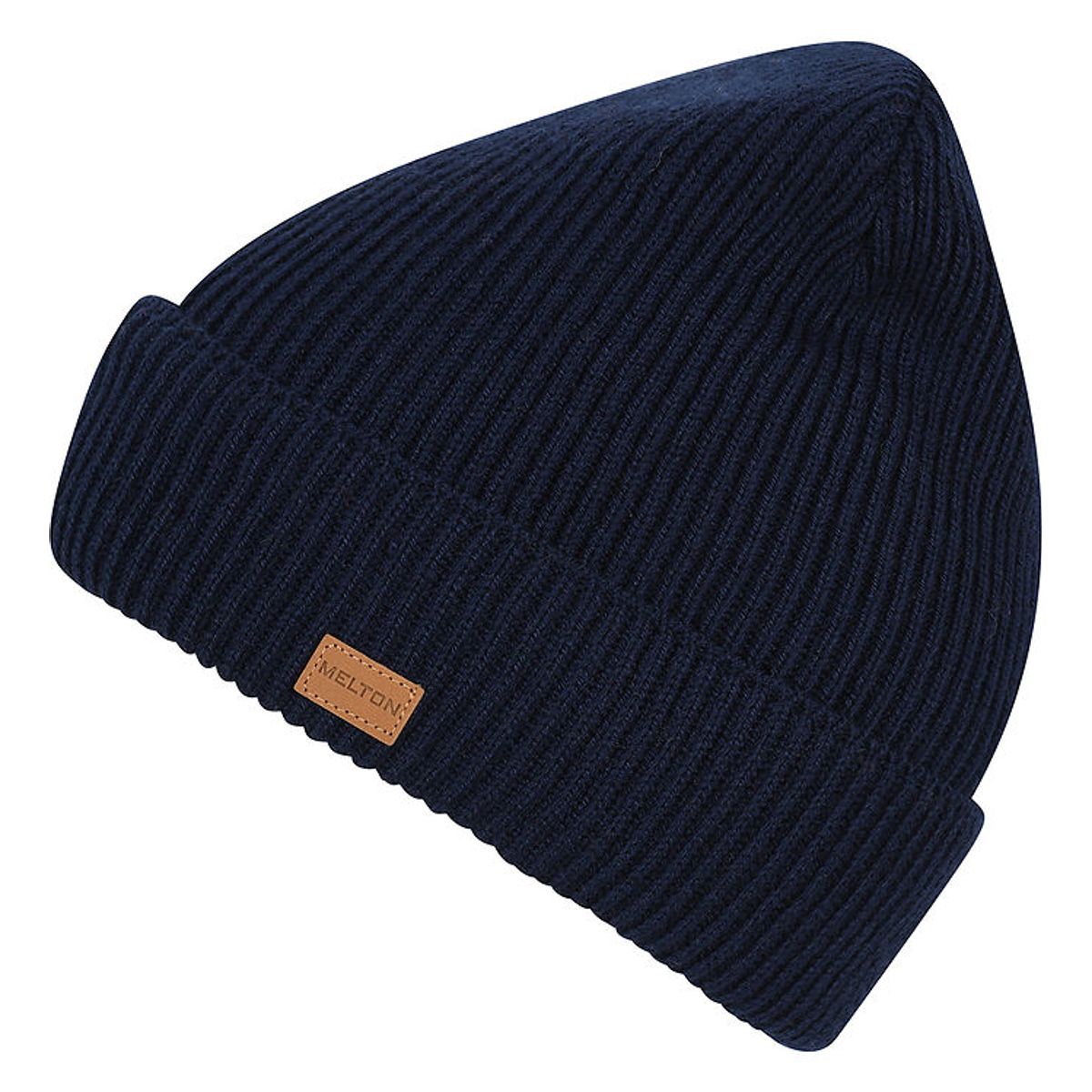 Melton Hue - Strik - Beanie - Peacoat Blue