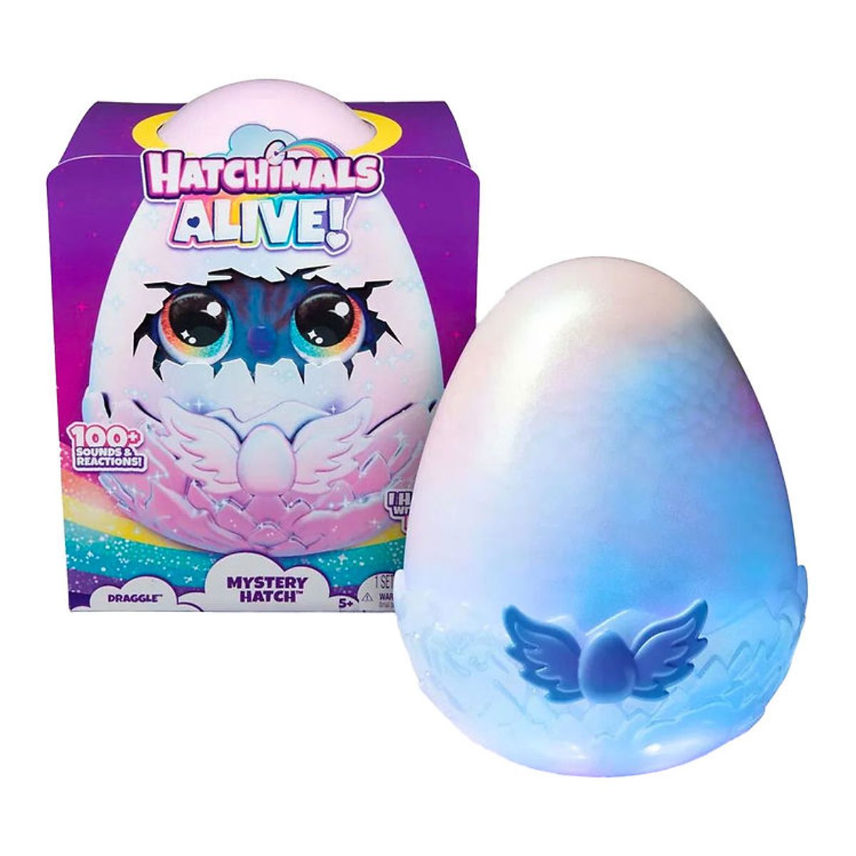 Hatchimals Bamse - Alive Mystery Hatch - Draggle - Assorteret