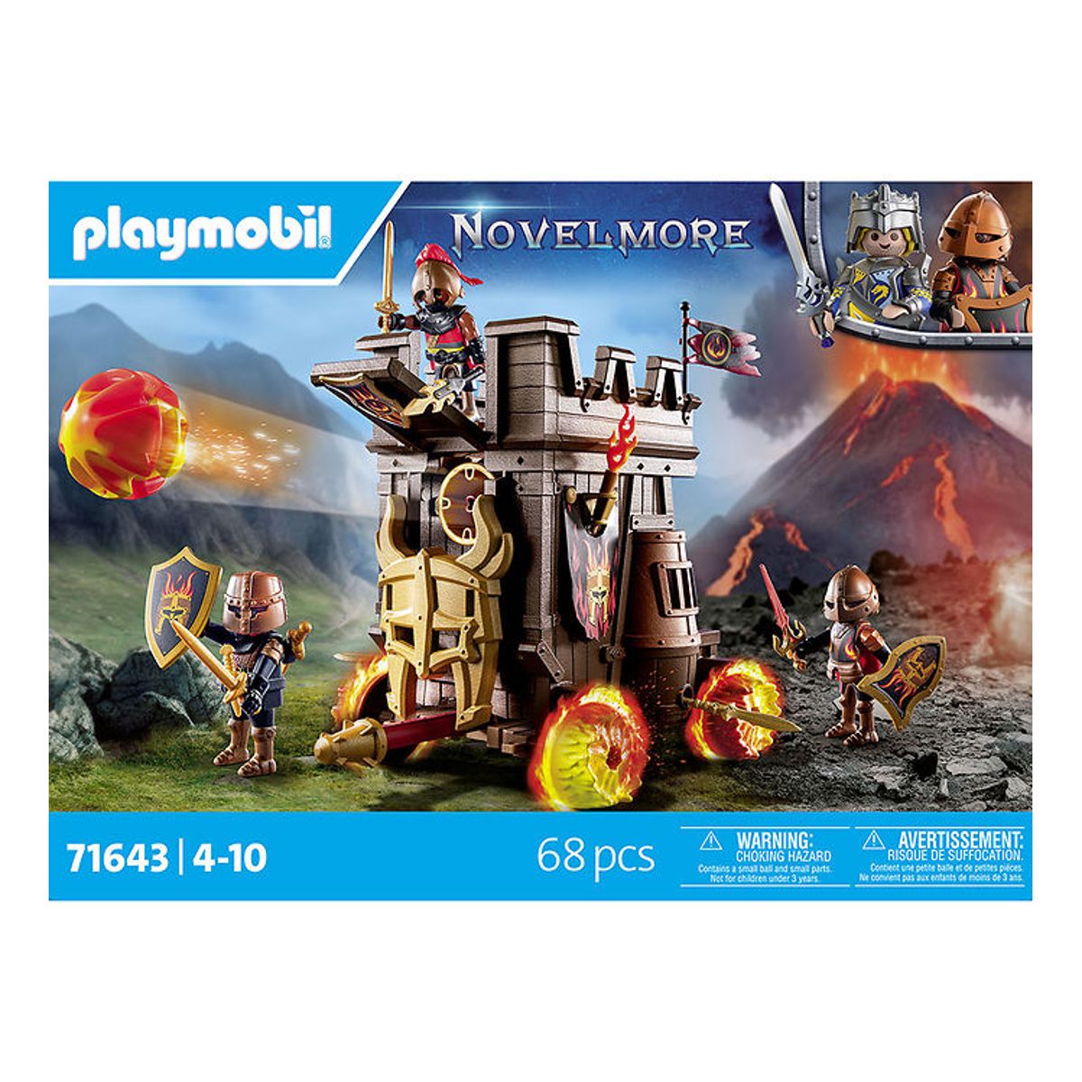 Playmobil Novelmore - Angrebsvogn Med Ildkanon - 71643 - 68 Dele