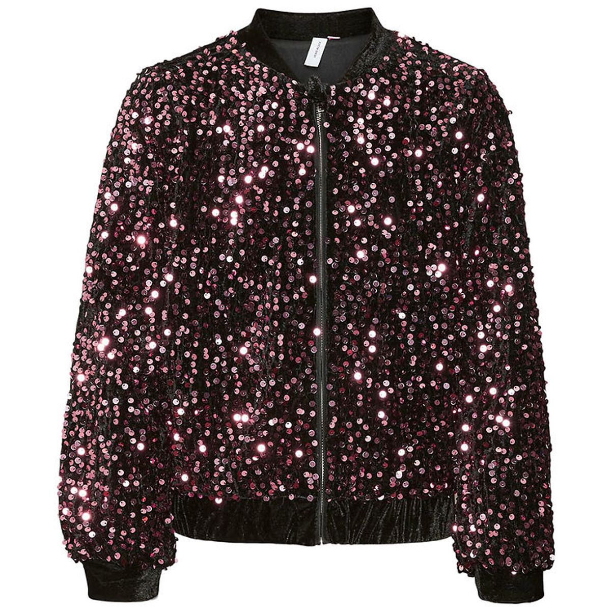 Vero Moda Girl Cardigan - VmBella - Black/Rosegold Sequin